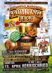 Tickets für 4. Badisches Frühlingsfest Herrischried  am 13.04.2019 - Karten kaufen